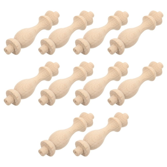 Raindrops  10 Pcs Solid Wood Column Logs Tree Bark for Crafts Miniatures Khaki