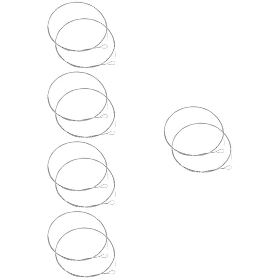 Raindrops 10 Pcs Steel Dulcimer String Replacement Dulcimer Parts Instrument Strings