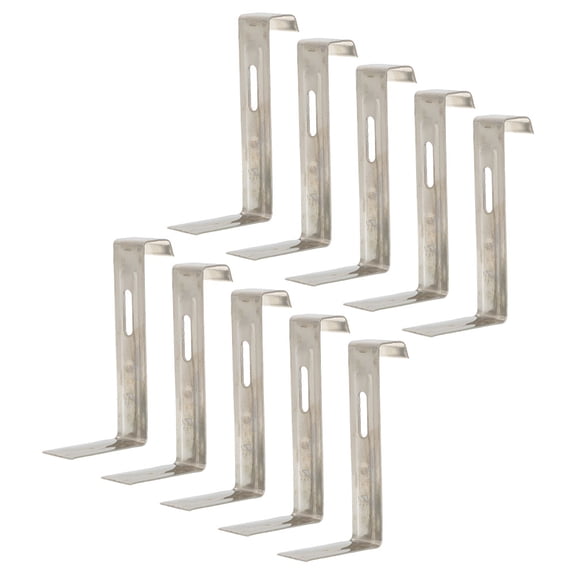 Raindrops 10 Pcs Tile Fixing Hook Fixing Clips 10.00X4.50X2.30CM Silver