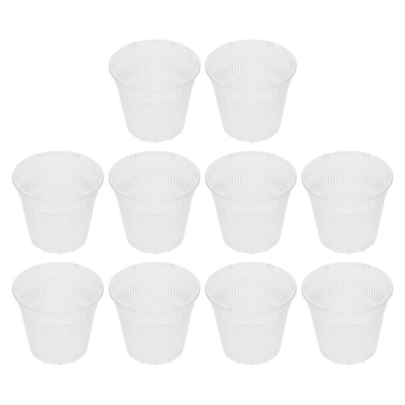 Raindrops 10 Pcs Wicker Plant Stand Flowerpot Containers Long-lasting Office
