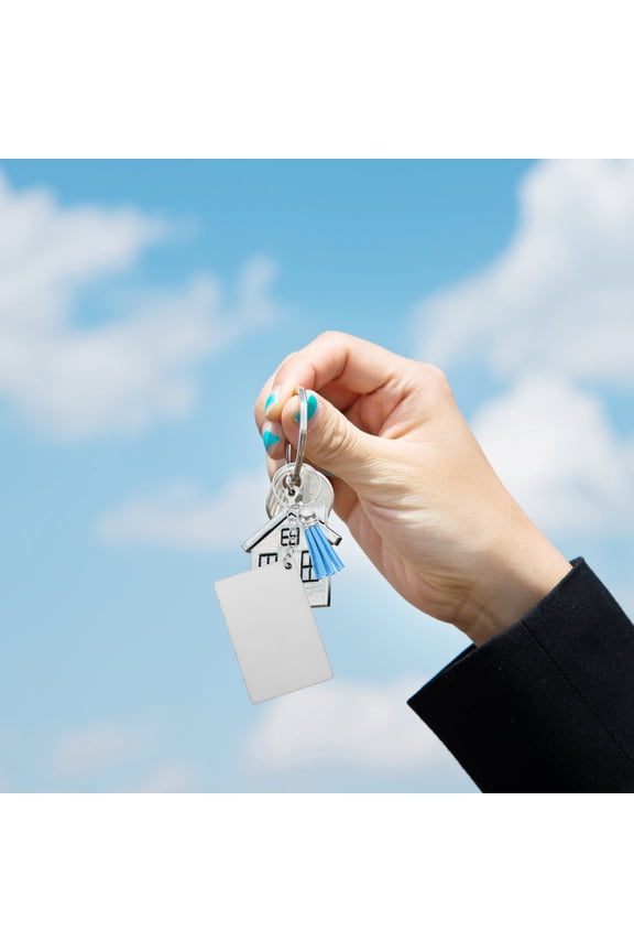 Hotel Keychain Blanks for Sublimation Printing, Multi-Pack 10 Sets, Crafting Keys for Projects