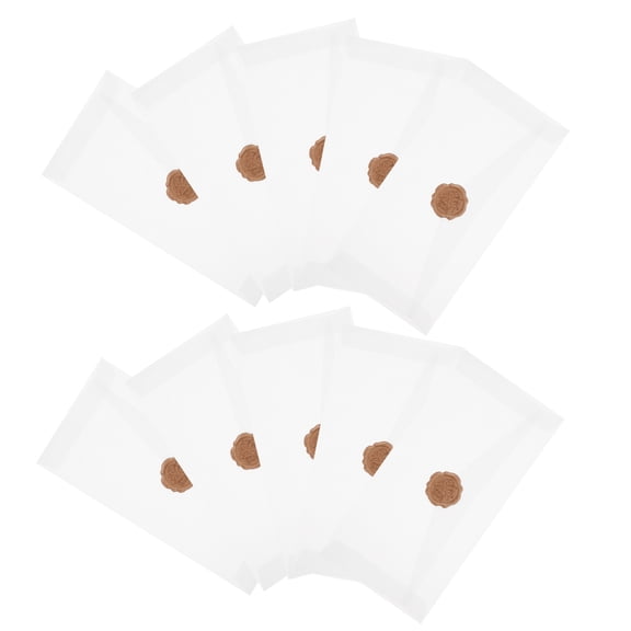 CHICHUMID 10Sets Multi Function White Envelopes for Invitation Cards Greeting and Photo Storage