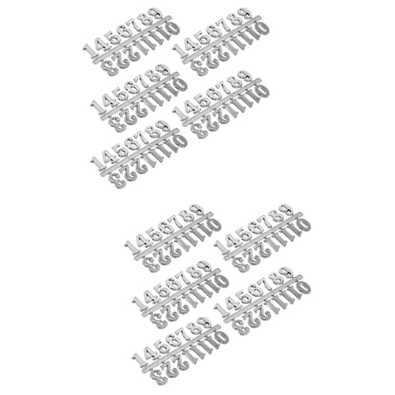 Raindrops 10 Sets Clock Numbers DIY Clock Number Decoration Clock Number