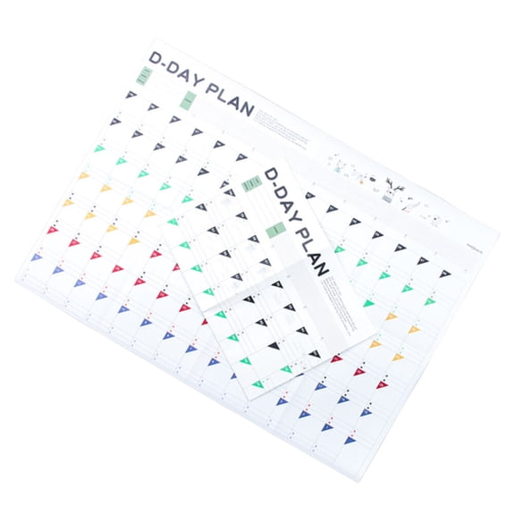 Raindrops  10 Sheets Clear Daily Planning Forms -day Calendars