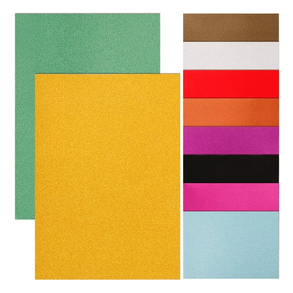 Raindrops 10 Sheets Craft Paper Gold Powder Paper 29.80X21.00X0.05CM Colorful