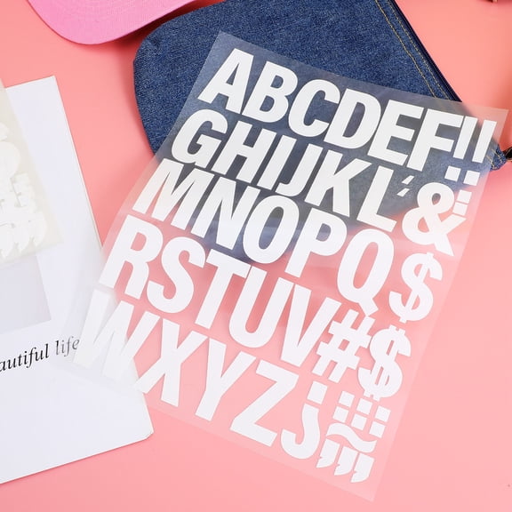 Raindrops Transfer Vinyl Letters Fabric Printing 10 Sheets for Personalizers