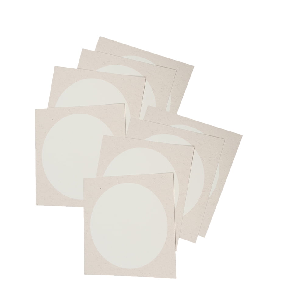Raindrops 10 Sheets White Chinese Painting Fan Paper for Handmade Drawing and Craft Projects