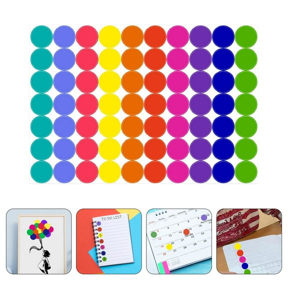Raindrops 10 Sheets Round Color Coding Dot Labels For Envelopes And present Cards 700 Stickers Per Pack