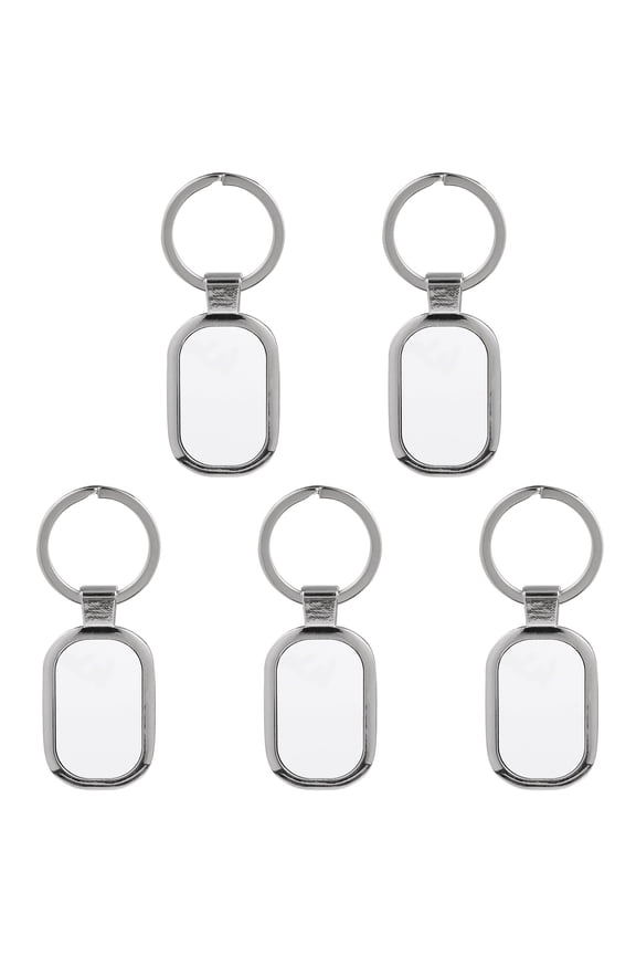 10-Pack Metal Key Chains Blank Photo Key for Car Keys and Accessories
