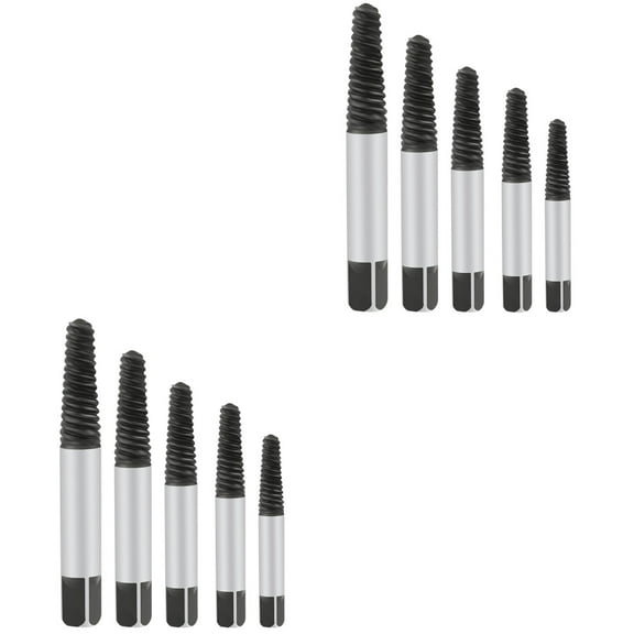 Raindrops 10 pcs Screw Extractors Tool Damaged Bolt Removers Drill Bits Guide Screw Removal Tools