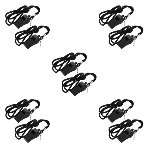 FOMIYES ABS Whistle Black for Coaches Referees Outdoor Sports Clear Sound Portable