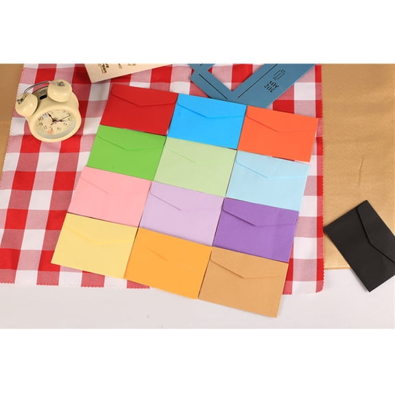 Raindrops 100 PCS Assorted Envelopes for Cards Business Postcard Small Storage