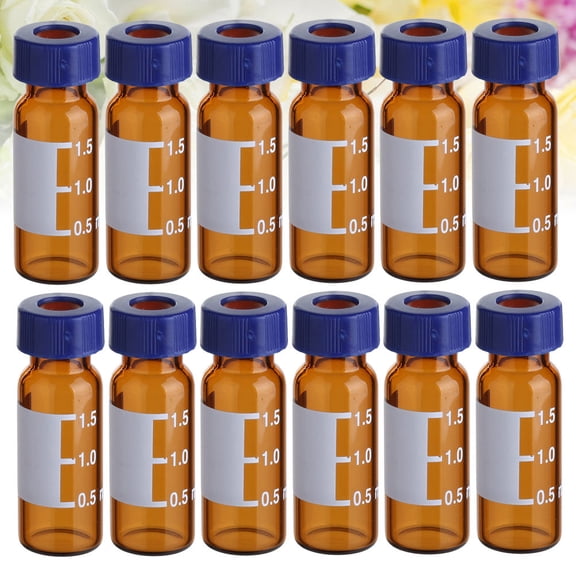 Raindrops 100 PCS Vial Sampling Small Bottles with Lids Chromatography Vials