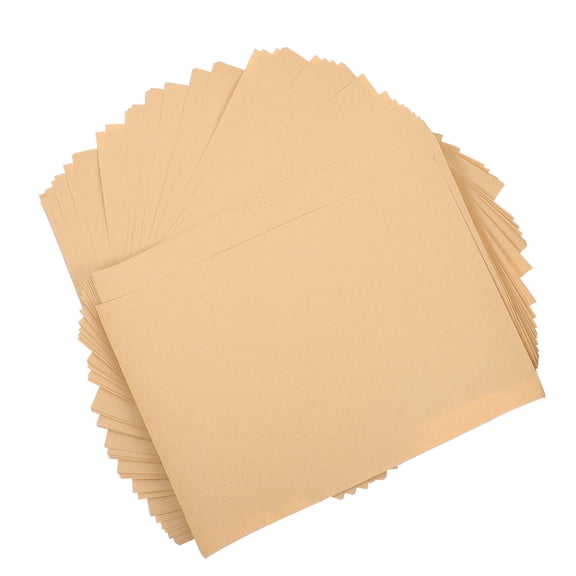 Raindrops Brown Kraft Cardboard Paper A4 Size 100 Sheets for Drawing, Printing, Crafting, and Stationery Projects
