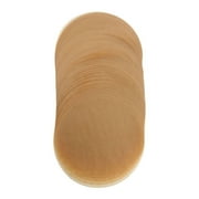 SHOWERORO 100-Pack Round Parchment Paper Liners for Oil Absorption, Baking Cakes, Cookies, and Steaming Use