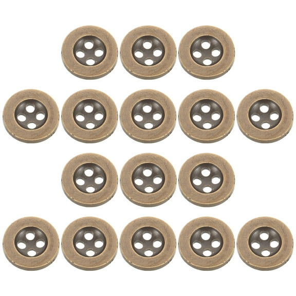 Raindrops  100 Pcs Black Bulk Four-eye Electroplated Buttons