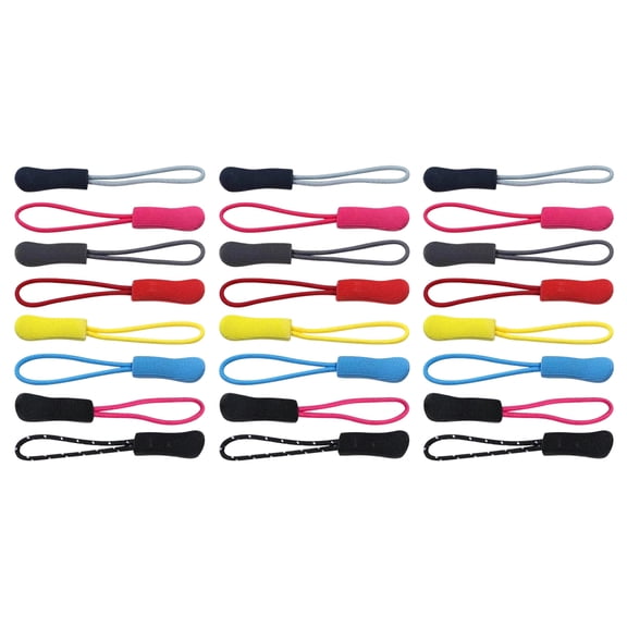 Raindrops 100 Pcs Clothing Zipper Pullers Head for Cord Pulls Extension Backpacks