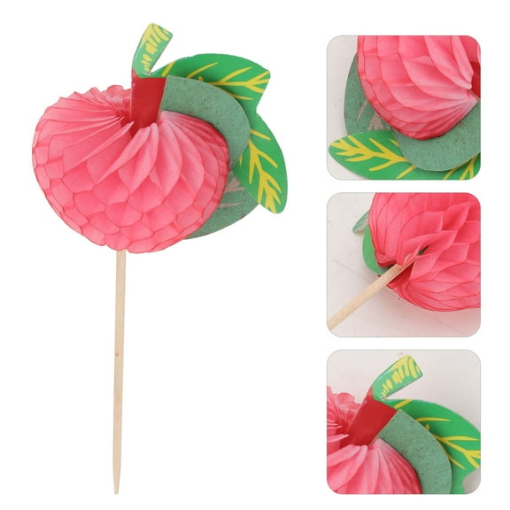 Raindrops Pool Party Supplies Assorted Color Paper 100Pcs Cake Decorations