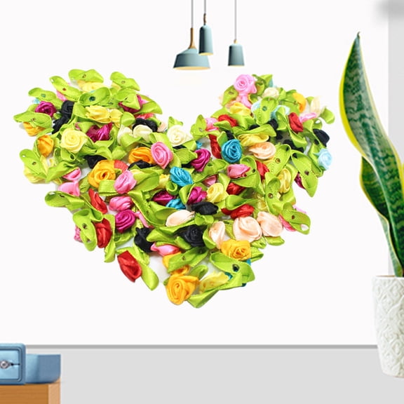 Raindrops 100 Pcs Artificial Rose Flowers Bouquet, Fleece Craft Flowers for Wedding, Home Decor, Floral Arrangements and Projects