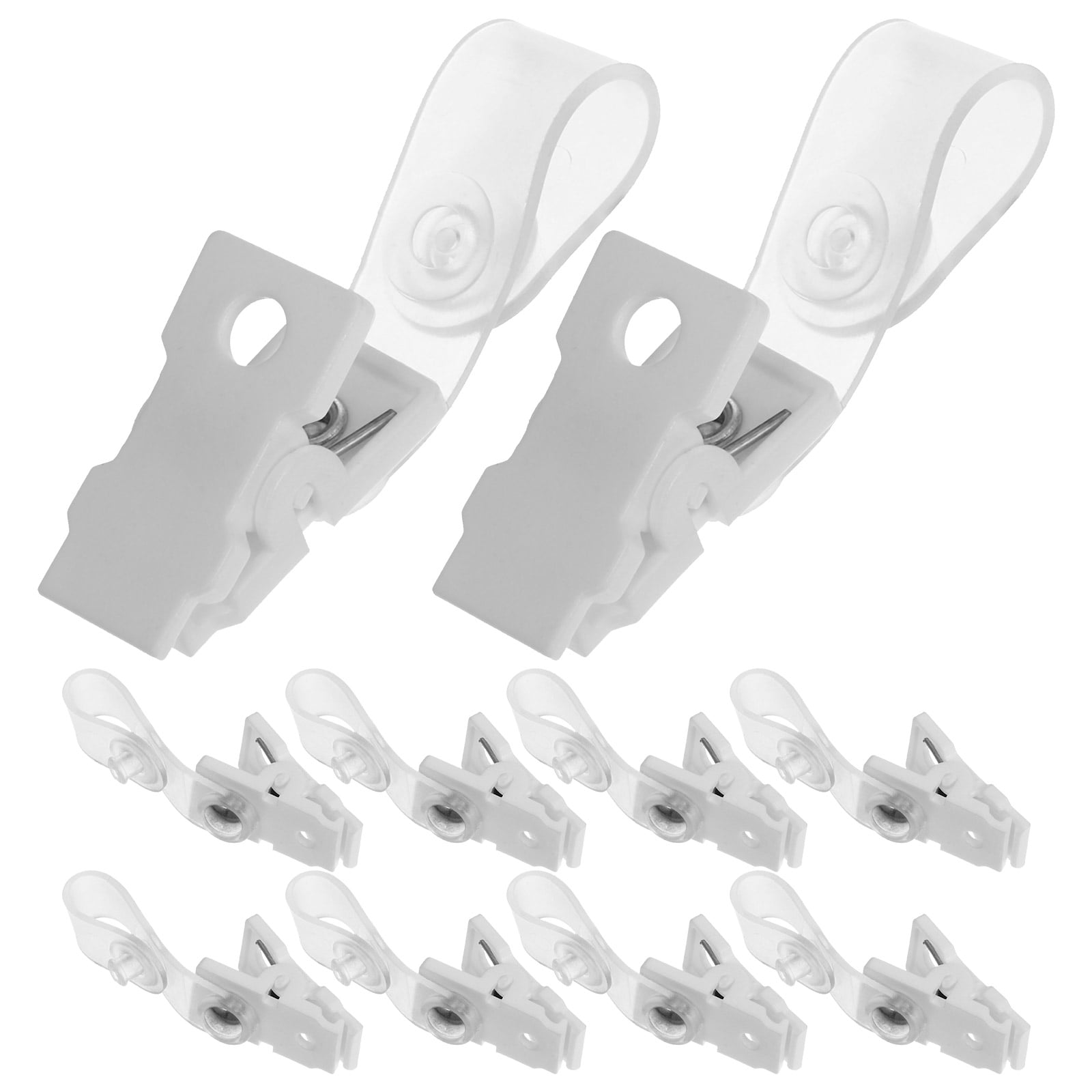 Raindrops Badge Holder Clip Simple Design Work Badge Holder 100Pack