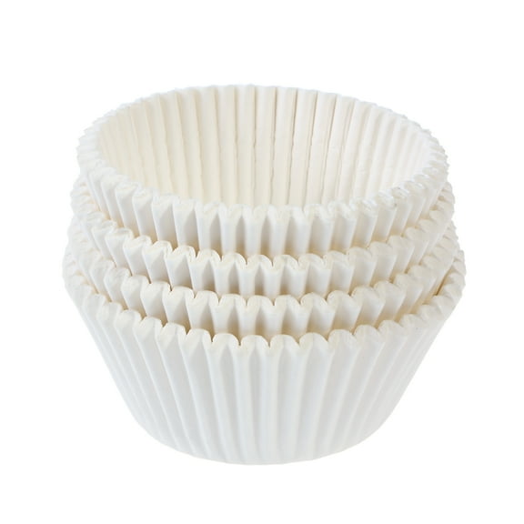 Raindrops 100 Pcs Parchment Baking Cups Muffin Cake Cups 7.20X7.20X3.00CM White