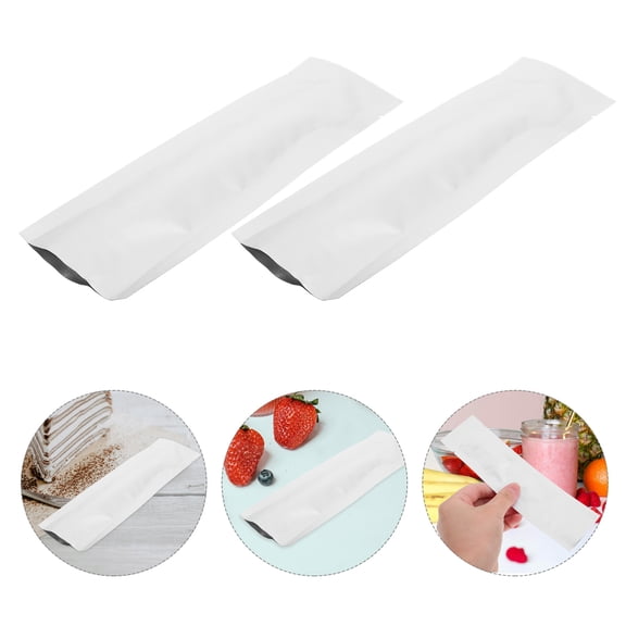Raindrops 100 Pcs Preservation Bag Vacuum Packet Sealer Resealable Silver