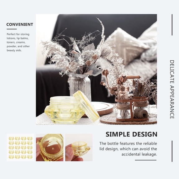 Raindrops 100 Pcs Sample Cosmetic Jars Cream Box Cosmetics Holding Travel