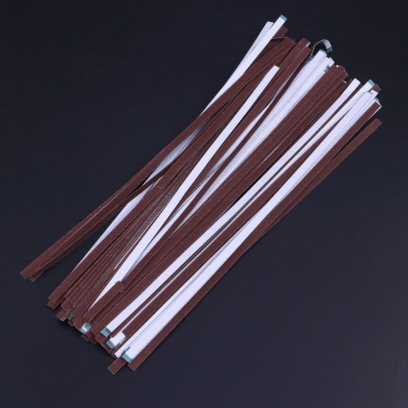 SHINYPASING Abrasive Sandpaper Roll Sandpaper Strips for Metal Jewelry Crafts 100Pcs
