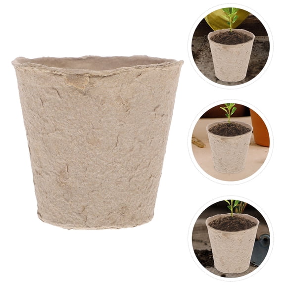 Raindrops  100 Pcs Sprouts Nursery Cup Biodegradable Pots Starter Peat