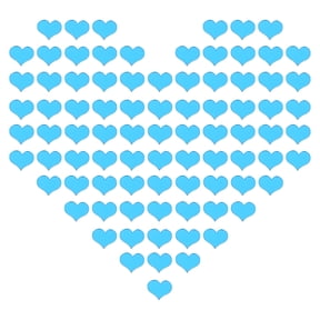FOMIYES 100Pcs Wall Blue Acrylic Mirror Sticker Waterproof Durable Practical for Home Wall Decor