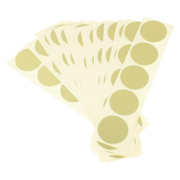 Raindrops 100 Self-adhesive Envelope Seal Stickers, Embossing Stickers Blank Certificate