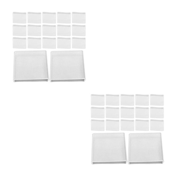 Raindrops 100 pcs Transparent Non- Silicone Strips for Clothes Hangers, Protective Covers for Trousers, Prevent Clothes from Falling Off