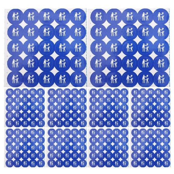 Raindrops 1000pcs Caution Stickers Plate Adhesive Material Do Not Touch Labels
