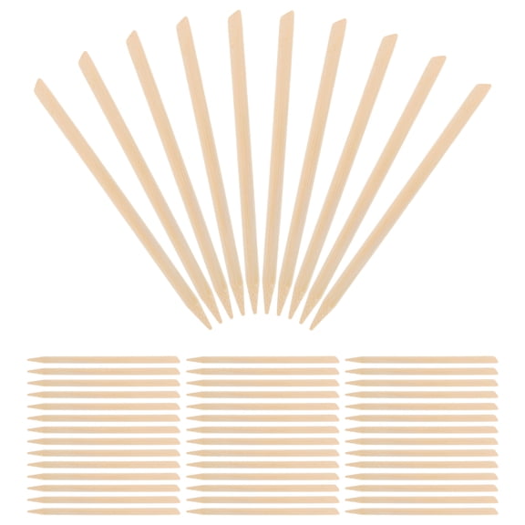 FOMIYES 100Pcs Dual Ended Bamboo Scratch Tool Set for Precision Detailing on Scratch Paper