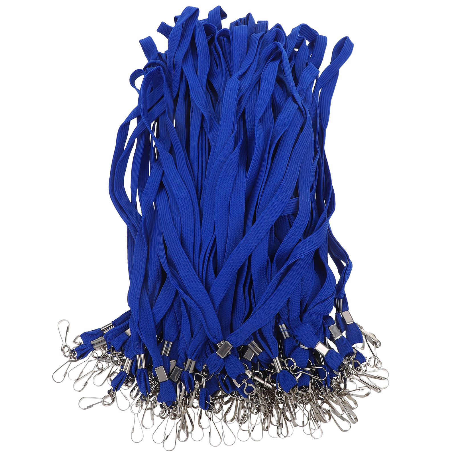 100Pcs Raindrops Plastic and Metal Badge Lanyard Clips for Projects and Office Use