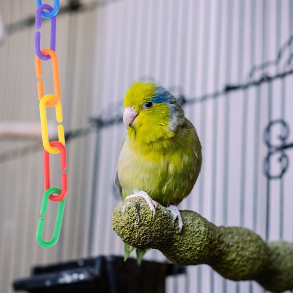 Raindrops 100 Pcs Cshape Cage Clips Bird Toy Parts Assorted Color for Bird Owners