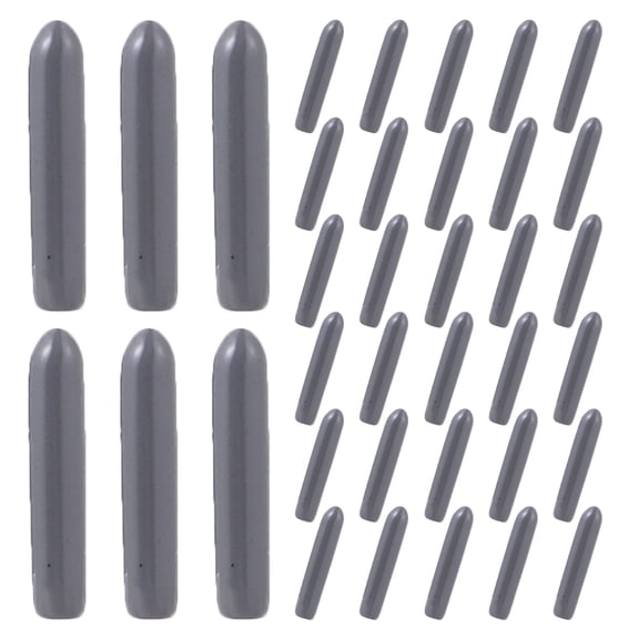 Raindrops 100-Pack Grey PVC Dishwasher Prong Tip Repair Caps, Round Protective Covers, Universal Fit for Appliance Maintenance