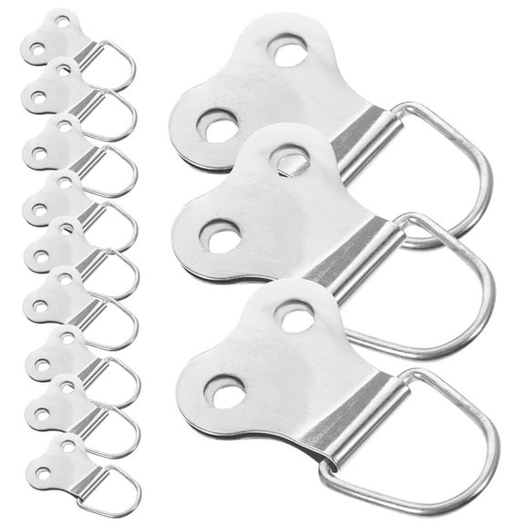 Raindrops 100Pcs Iron Photo Hanging Ring For Home And Office 3.7X2.4in