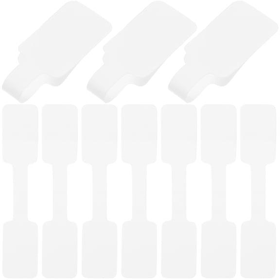 Raindrops 100Pcs Jewelry Price Tag Sticker for Clothing White 2.36X0.47X0.04in