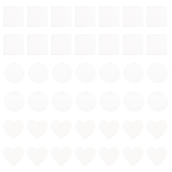 Raindrops 100Pcs Keychain Blanks Reusable for Photography Keyrings