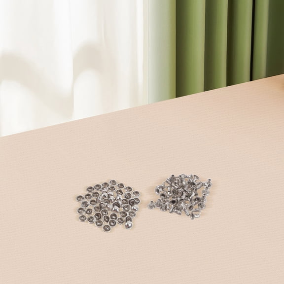 FOMIYES mushroom rivet screws metal rivets for diy enthusiasts silver rapid studs for hats 100pcs