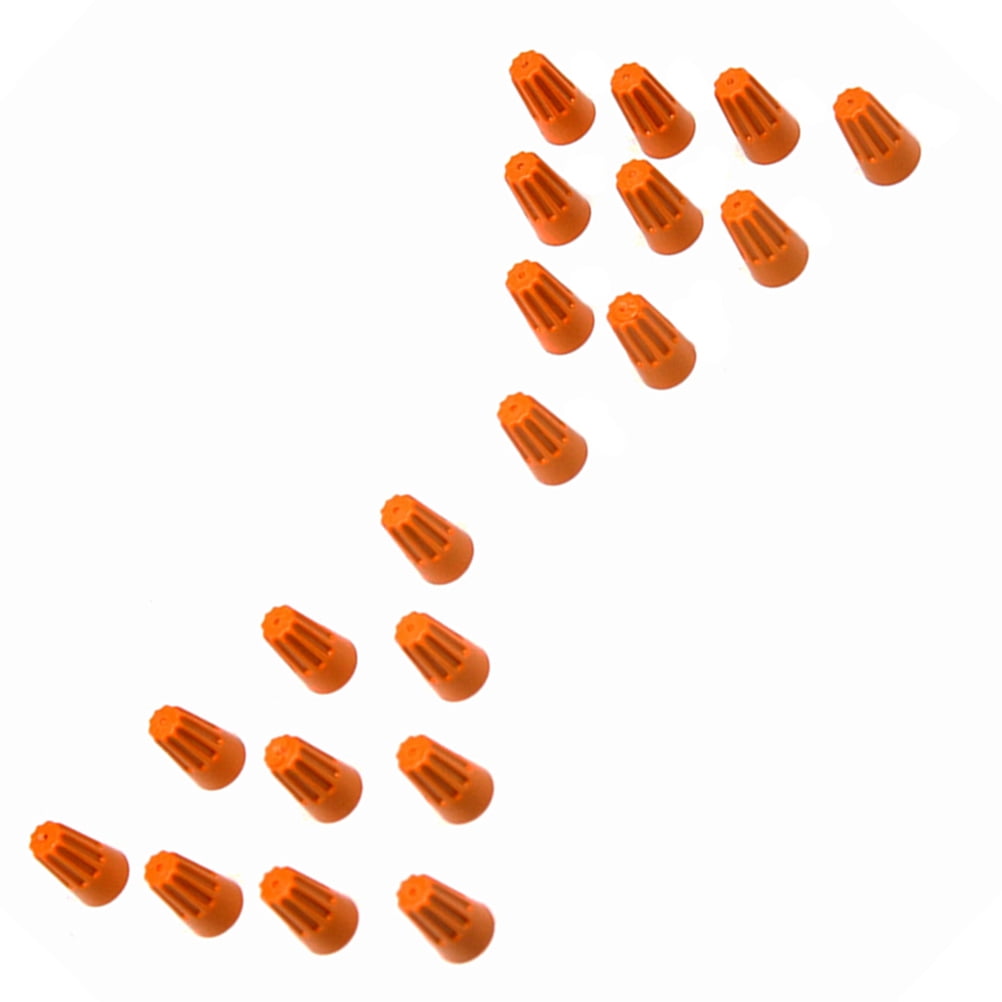 Orange Ramp Connector Raindrops 100Pcs Orange Plastic Wire Connectors for Insulation ...