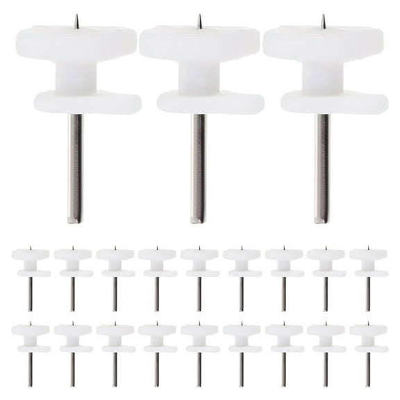 HONMEET Wall Hangers Without Nails White 100Pack 0.75X0.39X0.39In