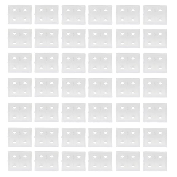 Raindrops 100Pcs Right Angle Brackets Corner Racks Plastic Joint Fixing Fasteners Transparent