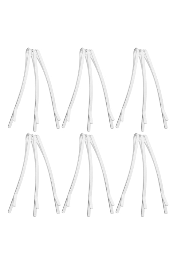 100PCS Metal Hairpin Side Clip for Women Hair Accessories White