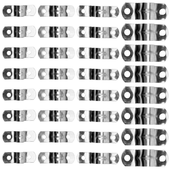 Raindrops 100Pcs Stainless Steel Tightening Pipe Clips U Shape for Pipe Fixing in Vehicles