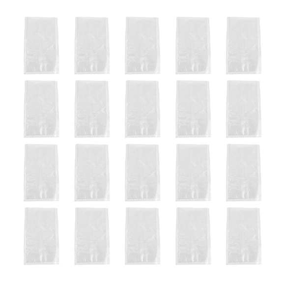 Raindrops 100Pcs Transparent Rectangular Vacuum Sealer Bags for Cooking and Freezing in Kitchens