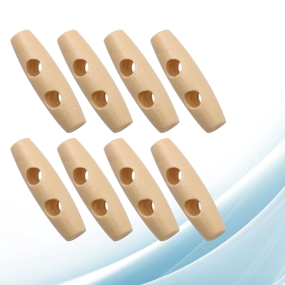 Raindrops 100Pcs Waterproof Durable Olive Shape Wood Sewing Buttons for Coat and Blazer in Khaki and Burlywood