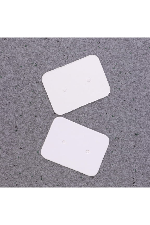 100Pcs White Earring Display Cards for Organizing and Decorating Jewelry