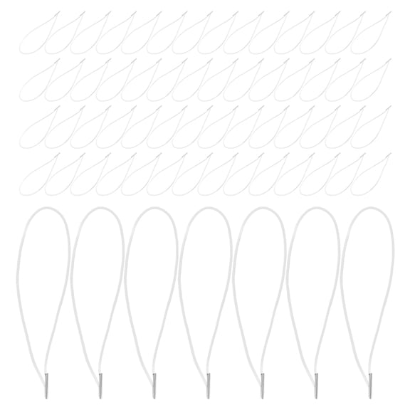FOMIYES 100-Pack Elastic Cord Straps with Metal Fasteners for Secure Badge Holders and Menu Binding Solutions